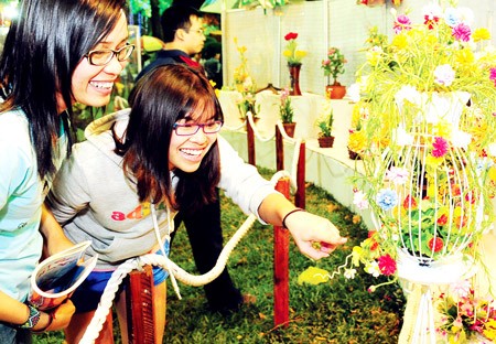 Visitors at the Spring Flower Festival at Tao Dan Park on February 8. (Photo: SGGP) Visitors at the Spring Flower Festival at Tao Dan Park on February 8. (Photo: SGGP)